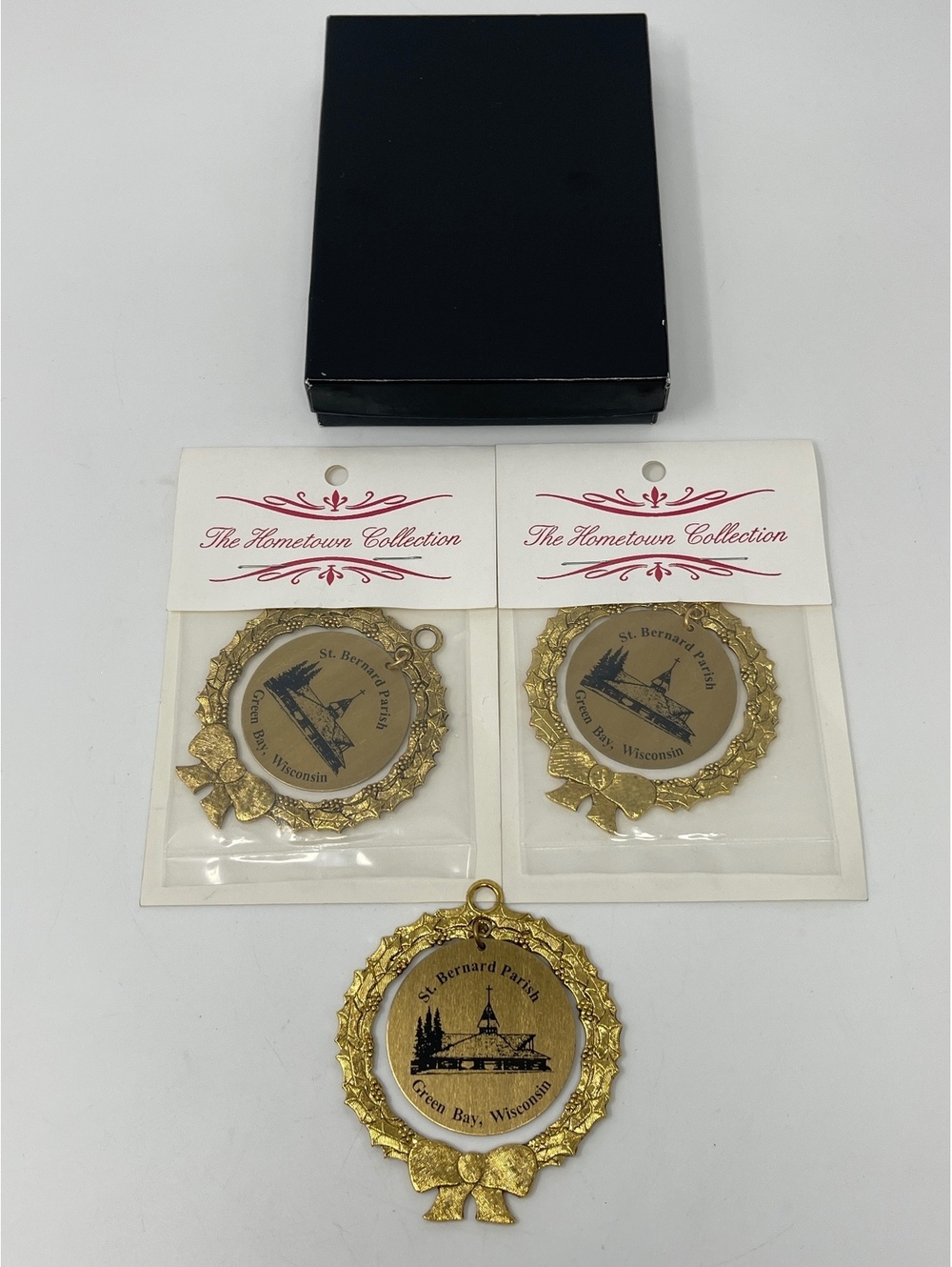 The Hometown Collection St. Bernard Parish Green Bay Wisconsin Ornaments Set of